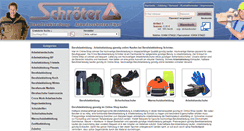Desktop Screenshot of berufsbekleidung-schroeter.de